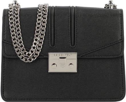 Seidenfelt Roros - Schoudertas 21 cm (black/silver)
