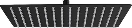 RVS Douchekop mat zwart 30 x 30 cm