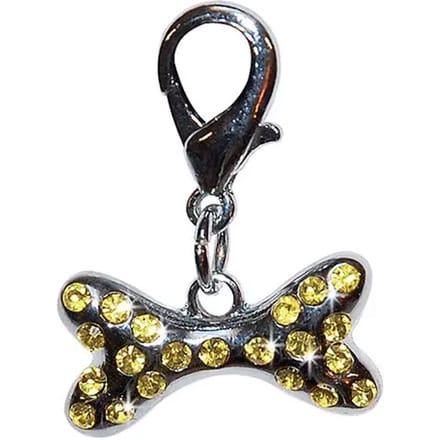 Halsband voor hond met strass bot Vivog