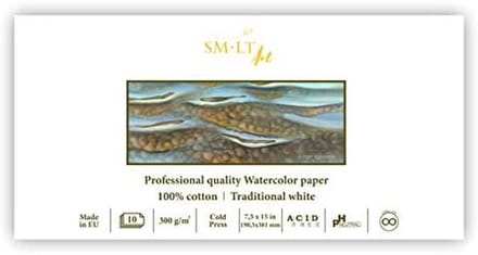 Panorama Aquarelblok Professioneel 300 gsm 10 Vellen Katoenpapier