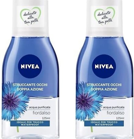 Nivea Oogmake-Up Remover Double Effect - 2 x 125 ml - Waterproof