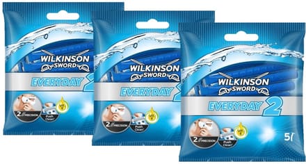 Wilkinson Sword Scheermesjes - Essentials 2 For Men - 3 x 5 Stuks - Voordeelverpakking