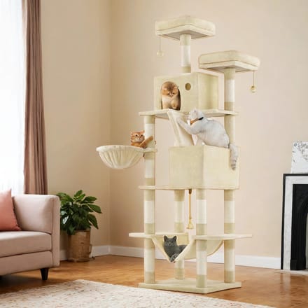 Krabpaal – 206 cm Hoog – Met 13 Krabpalen – Super Groot