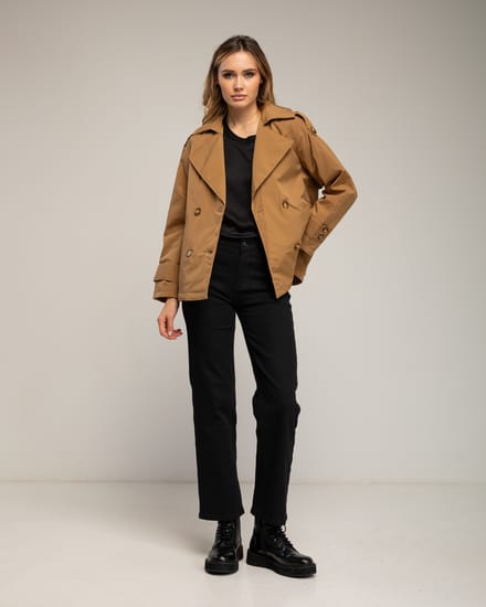 Basic wide leg jeans met een hoge taille.