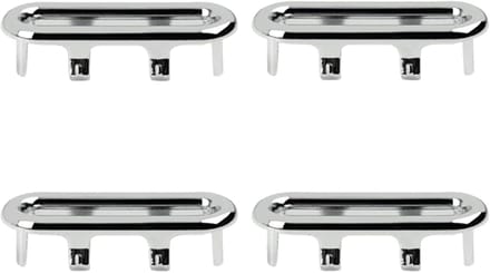 Afvoerafdekking Badkamer - Wastafel Overloop - Voorkom Overstroming - Duurzaam ABS Materiaal - 4 Stuks Set - Mat
