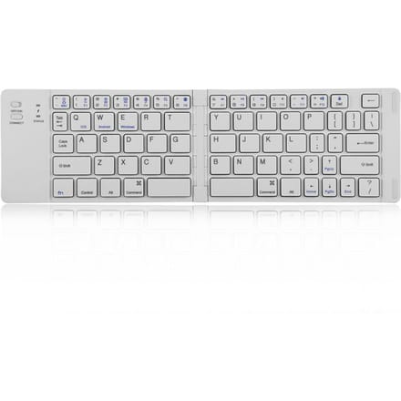 Draagbaar Magnetisch Opvouwbaar Draadloos Bluetooth Toetsenbord voor Android IOS Windows white