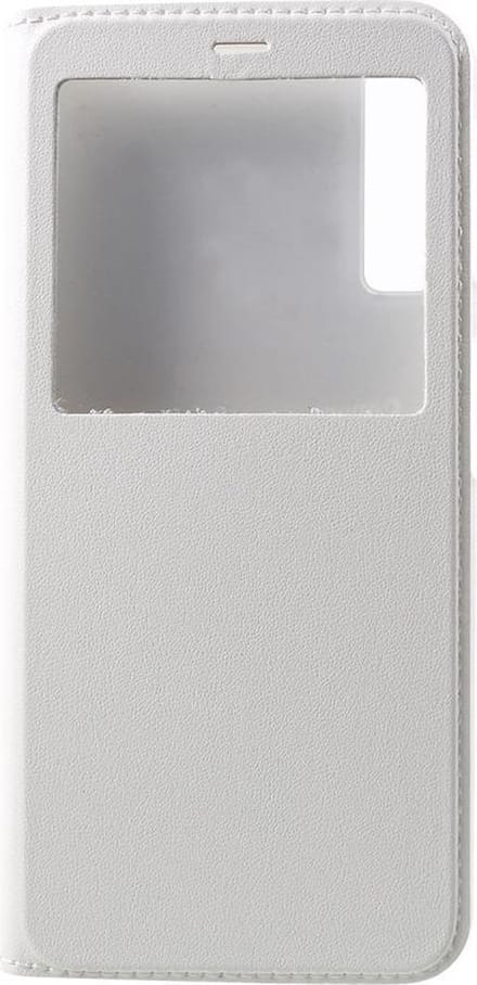Shop4 - Geschikt voor Samsung Galaxy A7 (2018) Hoesje - Window View Case Wit