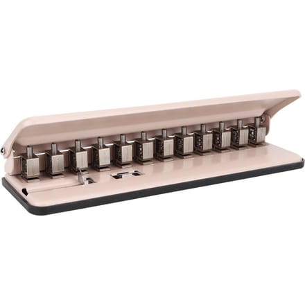 Perforateur de trous champignon réglable multifonction Machine à perforer les trous pour reliure papier (gris) rose