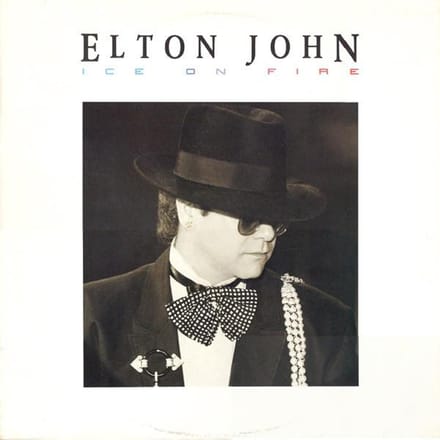 LP Plaat ELTON JOHN Ice On Fire XGHS24077 GEFFEN 1985 Canada Rock Gebruikt