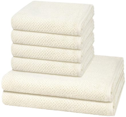 Cawö Sonstiges 4 X handdoek 2 X douchehanddoek - in set 6 pack Pure
