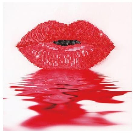 DIAMOND DOTZ Hot Lips - Diamond Painting - 2.425 Dotz - 30x30 cm