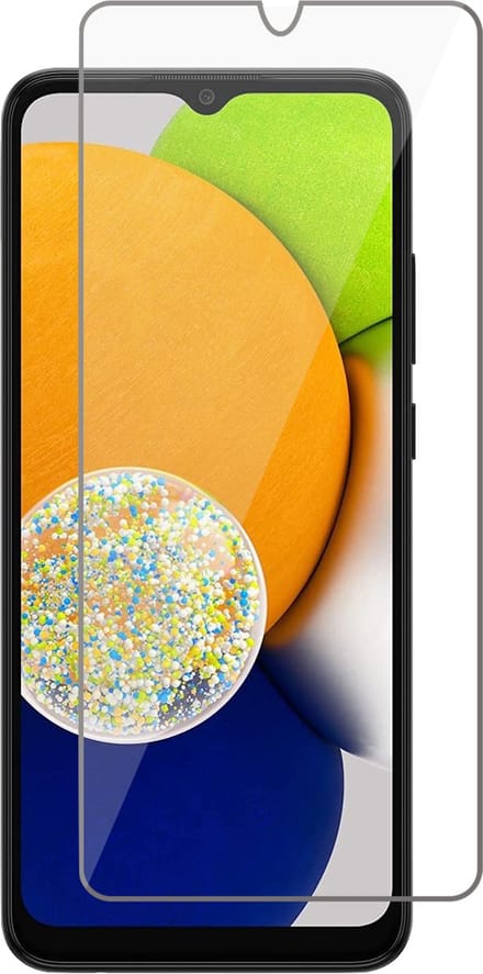 Screenprotector geschikt voor Samsung A03 - Gehard Glas Beschermglas Tempered Glass Screen Protector