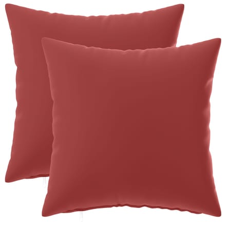 vidaXL - Kussensloop - 2 - pcs - HEERLEN - Wijnrood - 30 - x - 30 - cm - Polyester