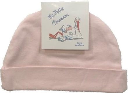 La Petite Couronne Mutsje Uni Roze Maat 50/56