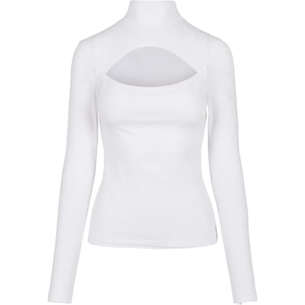 Urban Classics - Cut-Out Turtleneck Longsleeve top - L - Wit