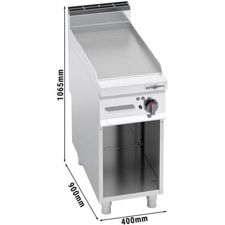 GGM Gastro Elektro Bratplatte - 5,7 kW - Glatt Zilver