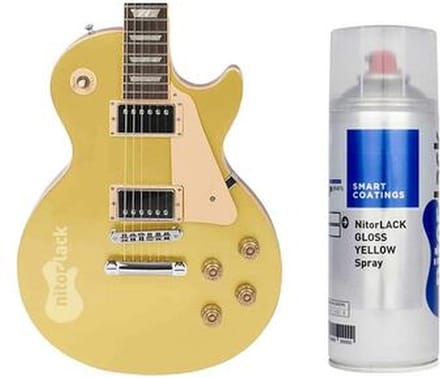 NitroLACK Hoogglans Nitrocellulose Lak Geel voor Gitaren