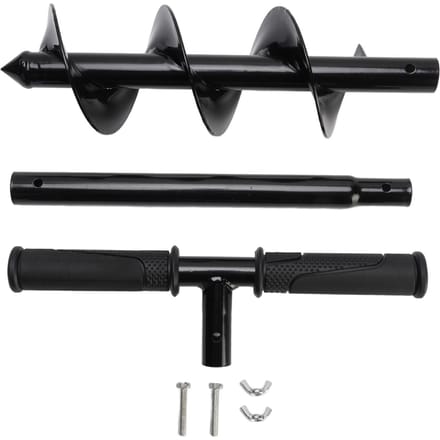 Handbediende grondboor T-vormig koudgewalst staal tuingrondboor handmatige gataardboor black
