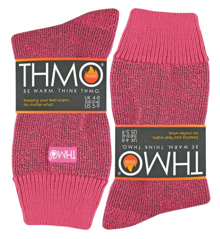 THMO - Dames Fleece Gevoerde Winter Thermische Sokken - Roze