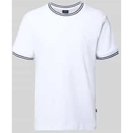 T-shirt met contraststrepen model 'Jose'