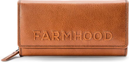 Farmhood Memphis Portemonnee RFID-bescherming Leer 19 cm - Dames - Horizontaal - camel