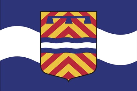 Vlag Maassluis met Wapen 200x300cm