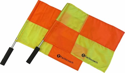 Grensrechtersvlaggen Set | Linesman Flag - Tacticcoach - 2 stuks