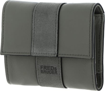 FREDsBRUDER Leren Portemonnee Lazap Flapover Wallet Icy Sage Kaki