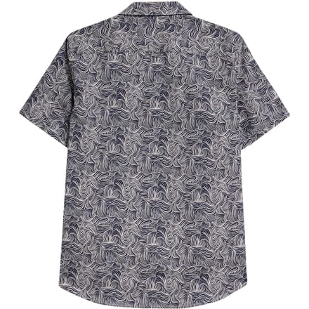 White Stuff Waves Printed Ss Shirt Navy Print Größe: M | Casual hemden Outlet | Herren | Blau