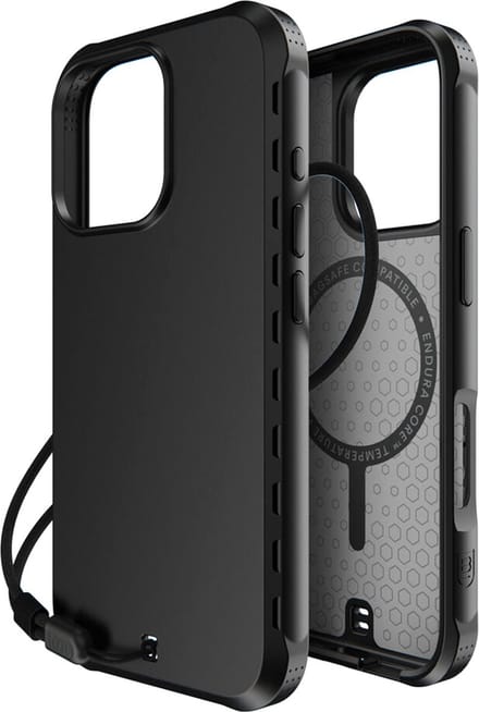 BodyGuardz Paradigm Pro Case voor de iPhone 16 Pro - Zwart