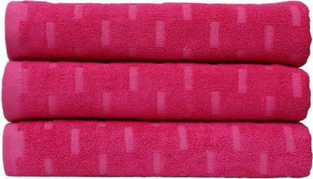 Homéé® Bamboe badlakens - set van 3 stuks - Fuchsia - 70x130cm