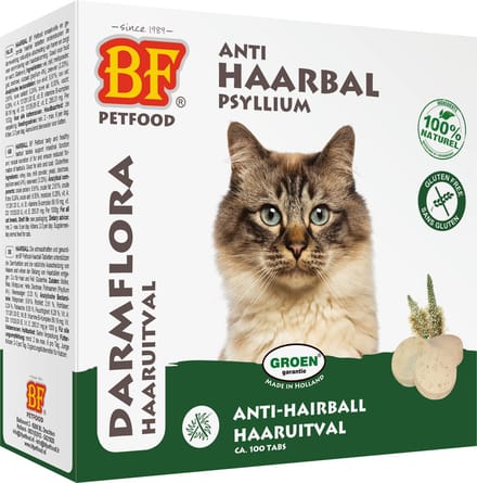 BF Petfood tabletten kat haarbal