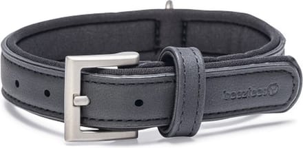 Beeztees Balacron Ax Halsband Hond - Kunstleer - Zwart - 31-39 cm x 20 mm