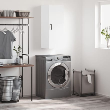 vidaXL - Bovenkast - 34,5x34x90 - cm - wit