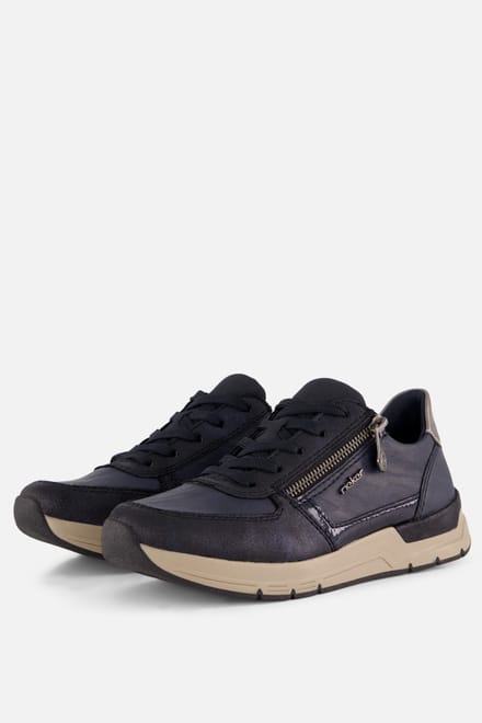 Rieker Sneakers blauw Leer - Maat 41