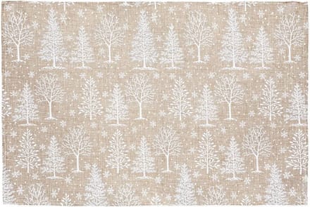 Placemat met kerstboommotief 45 x 30 cm, polyester