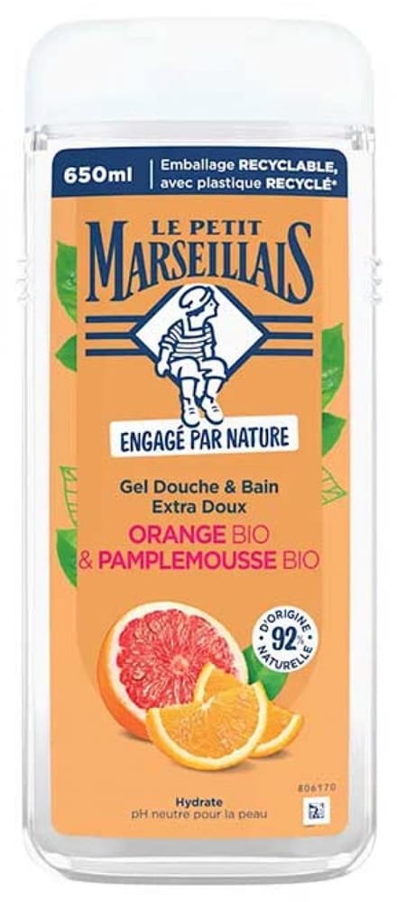 Le Petit Marseillais Extra Gentle Sinaasappel & Grapefruit Bad & Douchegel 650 ml