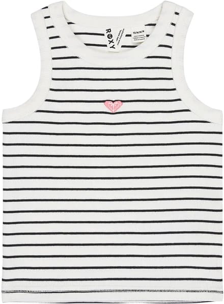 Roxy Iconic Days Rg Stripes Mouwloos T-shirt Wit 16 Years Meisje