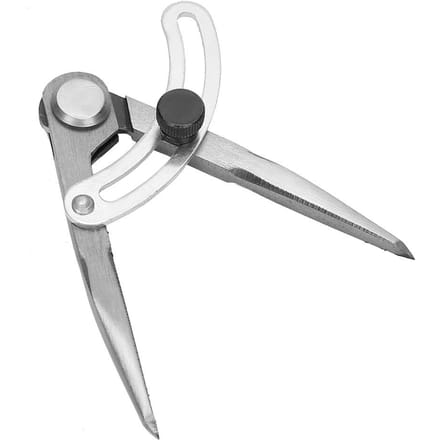 Leder Krasnaald Afstandskompas Markeergereedschap Leerbewerking Lijntekening Roterend Gereedschap 100mm gray