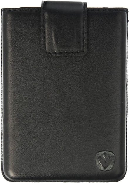 Pasjeshouder - Pocket Luxe - Easy Out systeem - Leer - 6 tot 8 pasjes - RFID - Zwart