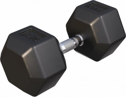 Gorilla Sports Dumbbell - 1 x 25 kg - Gietijzer - Hexagon - Halter