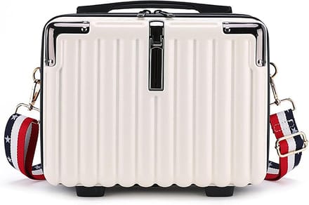 Mini Koffer Hard Shell Make-up Tas voor Vrouwen - Draagbare Cosmetische Case in Roze