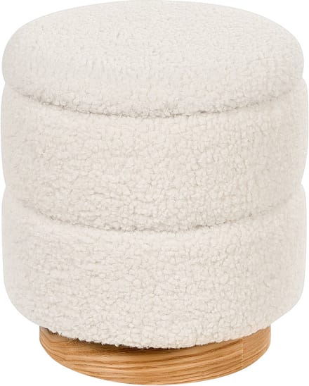 OGDEN - Poef - Wit - Boucle