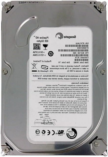 Interne Harde Schijf - Harde Schijf Opslagstation - Computer Opslag - SATA 30 Gb/s Interface - 320 GB - Zilver