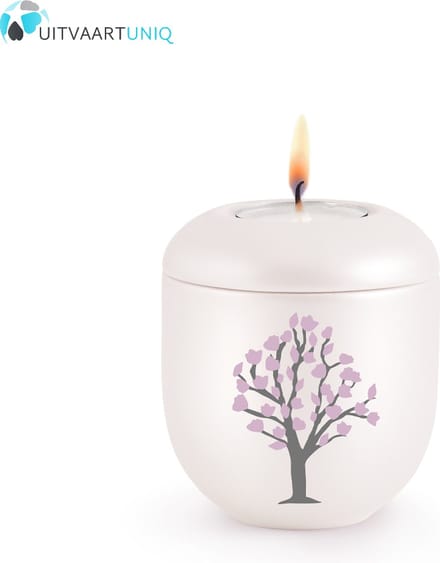 Mini urn Parlemoer Kersenbloesem – met lichtje
