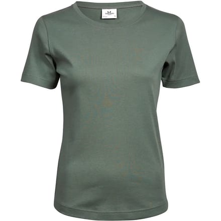 Tee Jays - Dames Interlock T-shirt - Leaf Green maat M