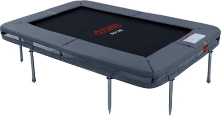 Avyna InGround Trampoline 275x190 cm – Rechthoekig – Grijs – Extra Stevige Rand – Compact formaat