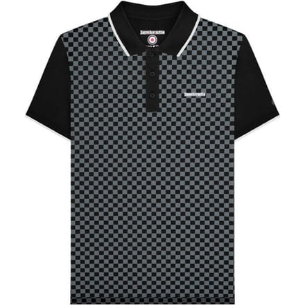 Lambretta Heren Tweekleurig Groot & Lang Poloshirt (Zwart)