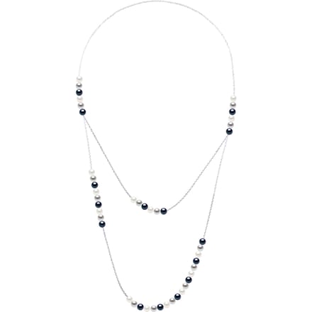 Dubbele Lange Ketting Prestige - Echte Gecultiveerde Zoetwaterparels 5-6 mm