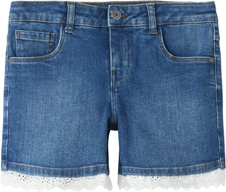 NAME IT - TKFSKY LACE SLIM DNM SHORTS TWO5002 NOOS - Meisjes - Bermuda shorts